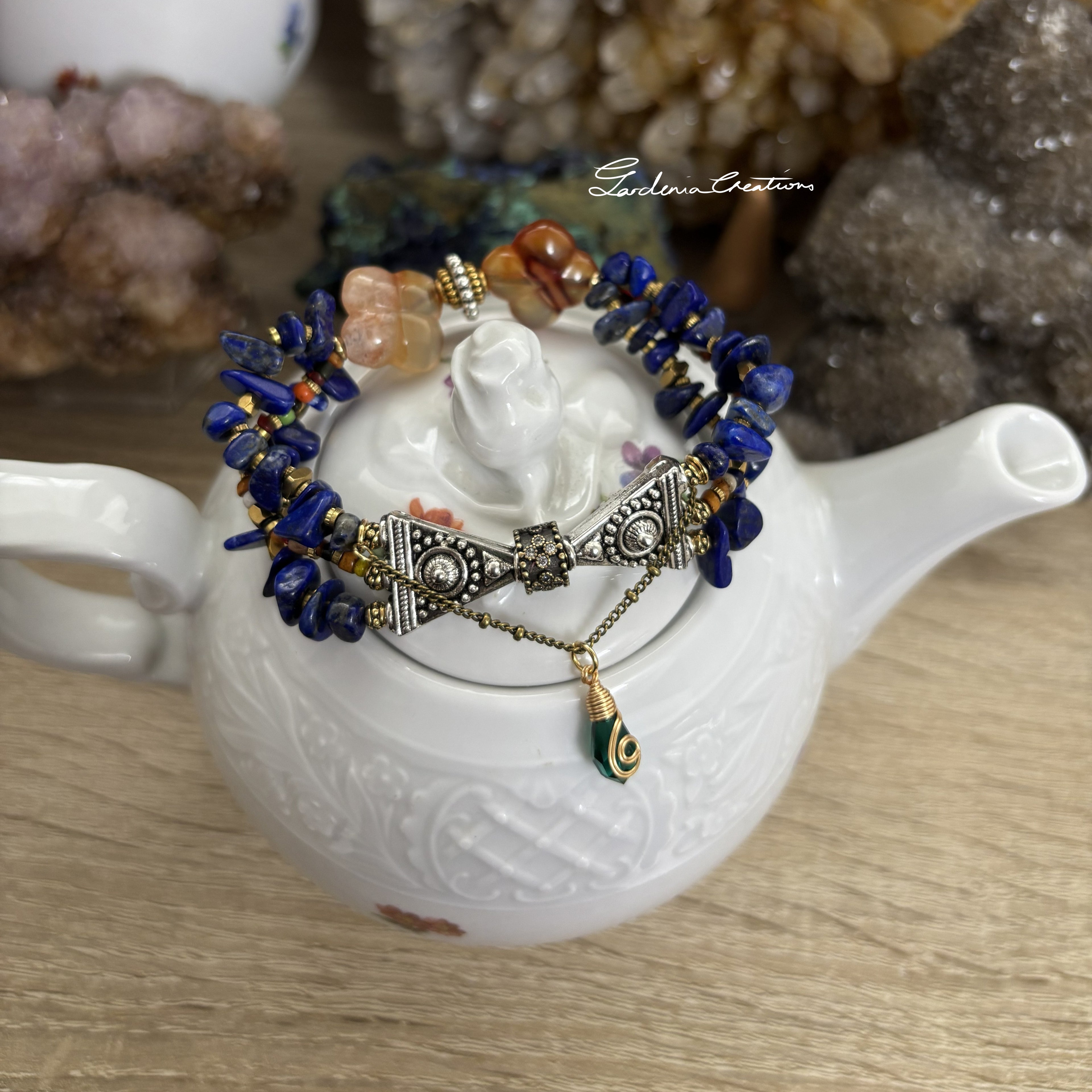 Bohemian Victorian Multiple strands crystal bracelet accessories