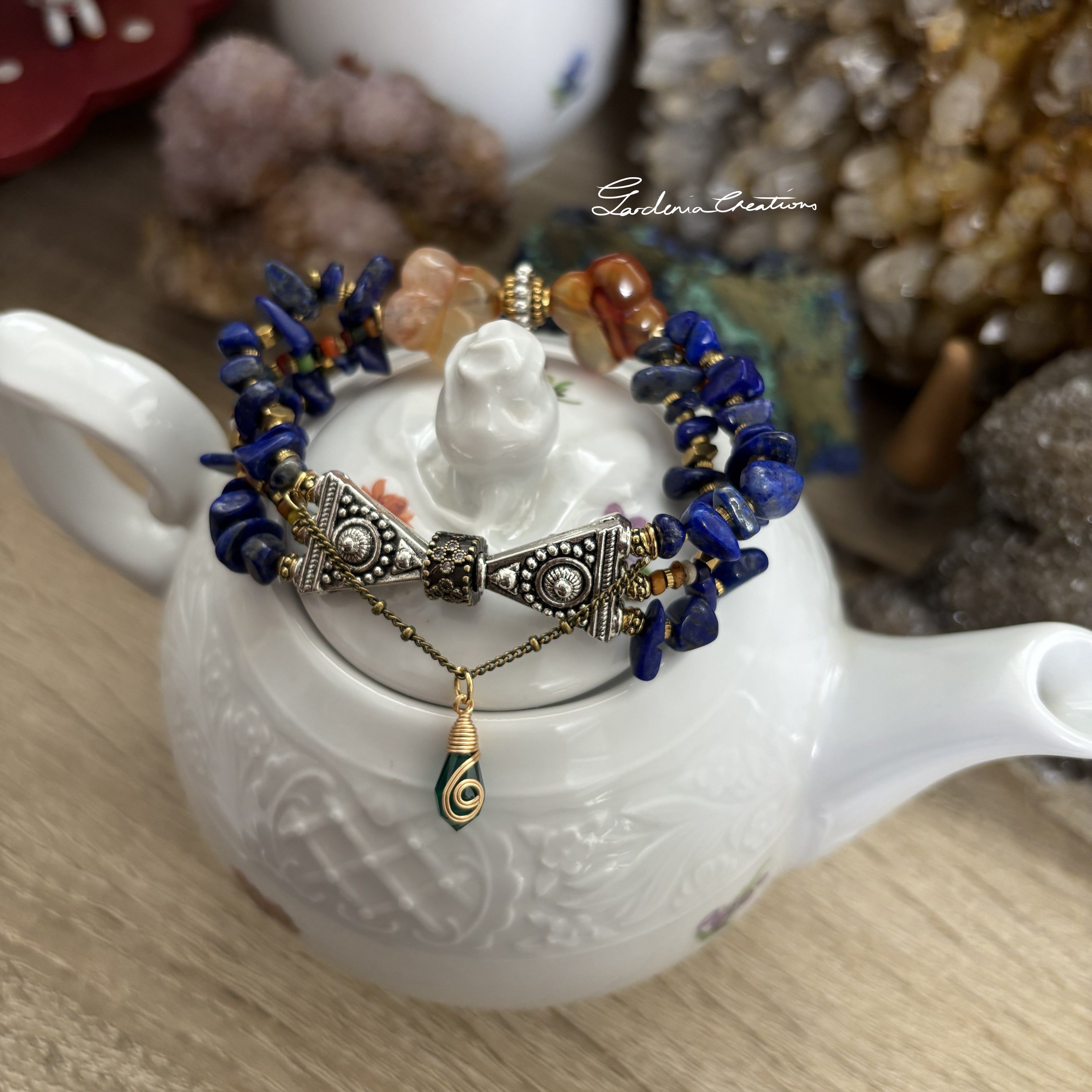 Bohemian Victorian Multiple strands crystal bracelet accessories