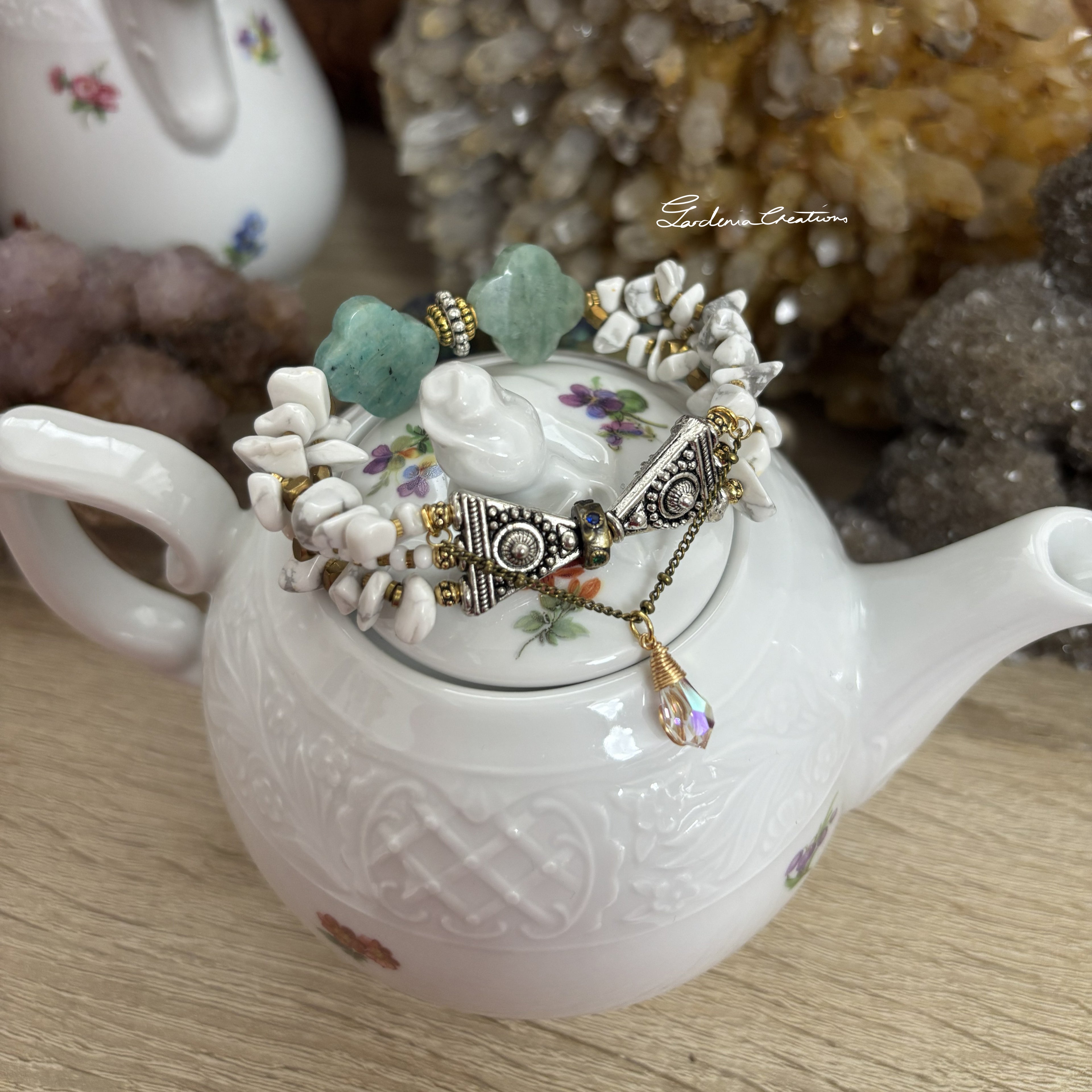 Bohemian Victorian Multiple strands crystal bracelet accessories
